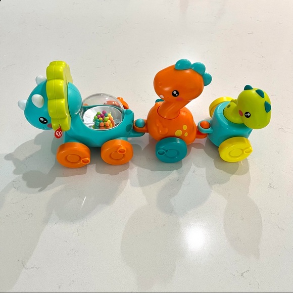 Fisher Price Paradise Pals Dino Choo Choo Trio - Picture 3 of 11